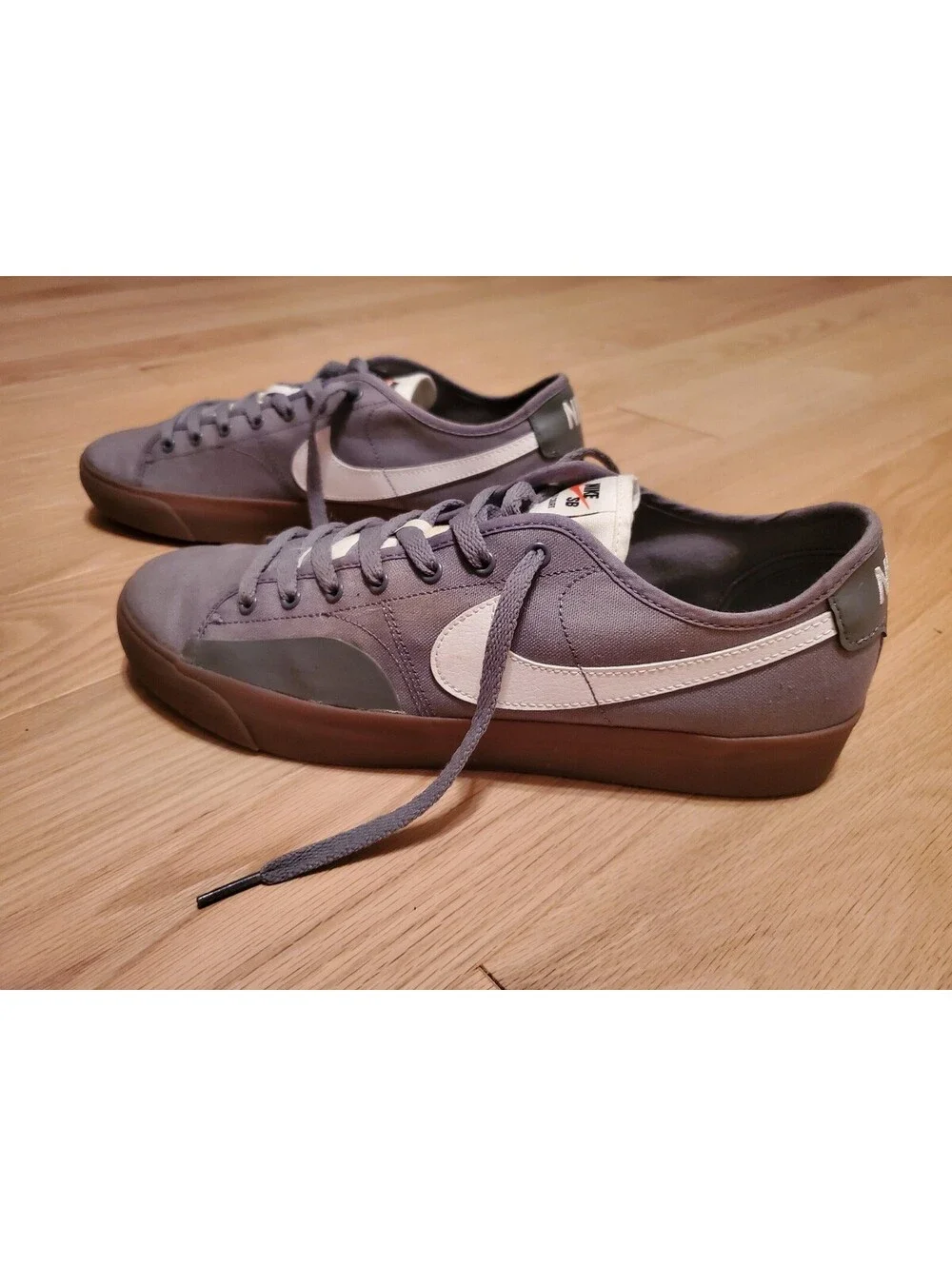 Nike SB Blazer Court Sneakers US 12 Gray Casual Shoes